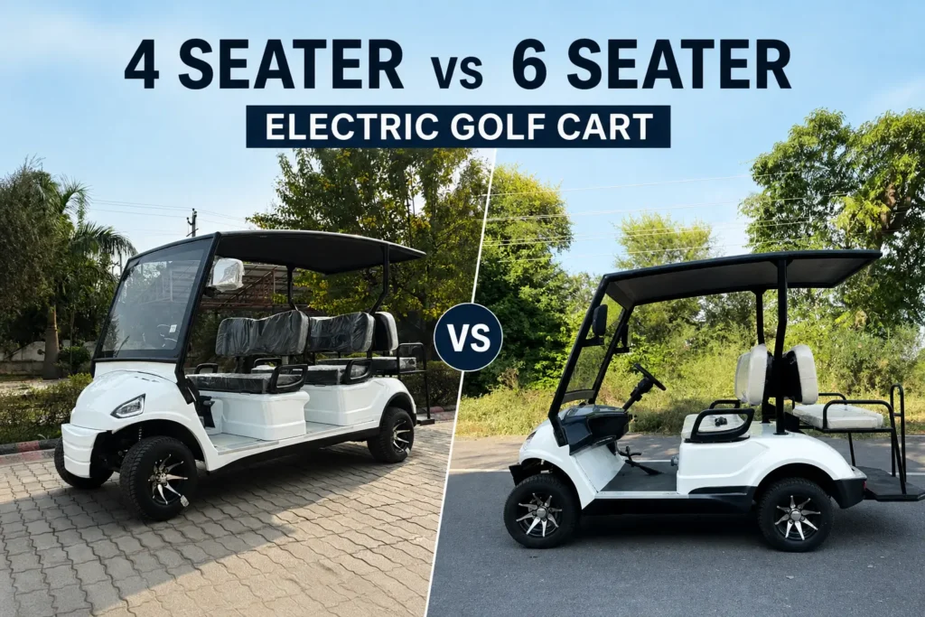 4 seater vs 6 seater electric golf cart