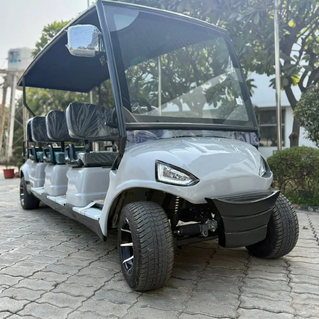 8 SEATER SILVER GOLF CART